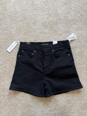 Aritzia Denim Forum Black High-Waist Women's Shorts